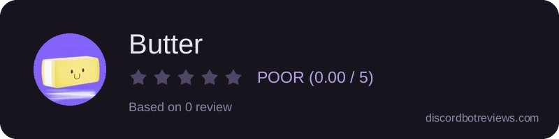 Rating widget preview for Butter