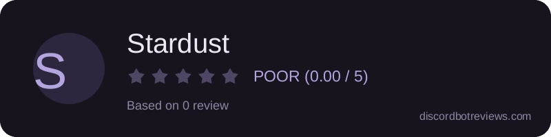 Rating widget preview for Stardust
