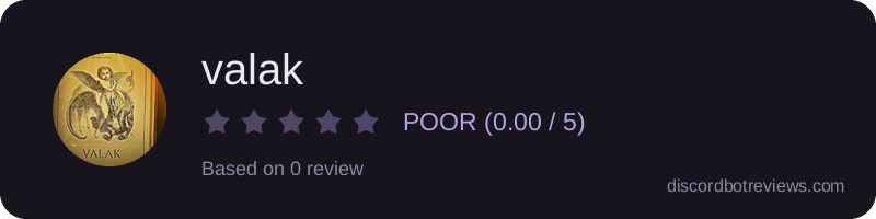 Rating widget preview for valak