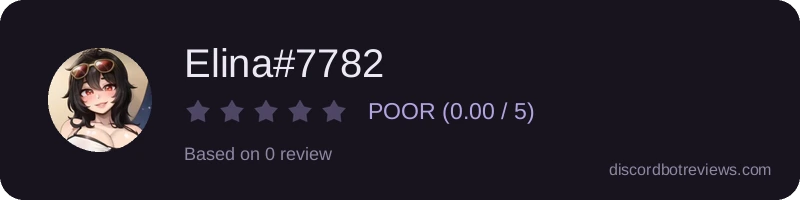 Rating widget preview for Elina#7782