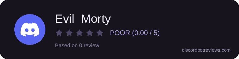 Rating widget preview for Evil  Morty