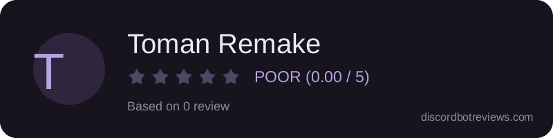 Rating widget preview for Toman Remake