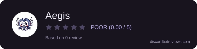 Rating widget preview for Aegis
