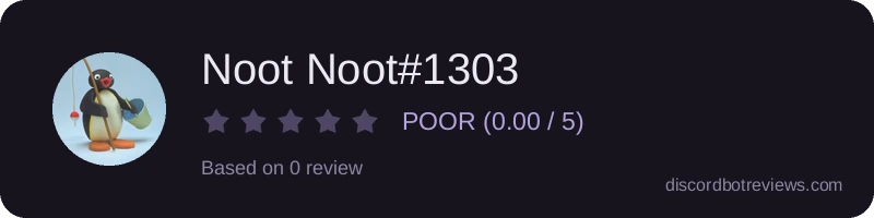 Rating widget preview for Noot Noot#1303
