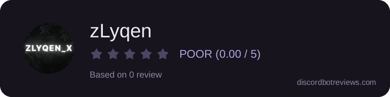 Rating widget preview for zLyqen