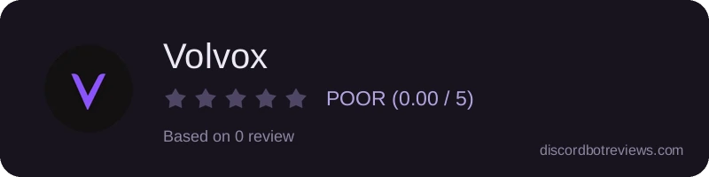 Rating widget preview for Volvox