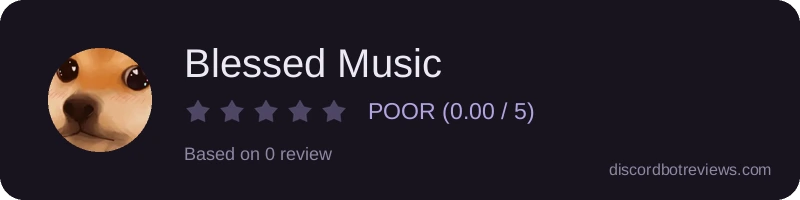 Rating widget preview for Blessed Music