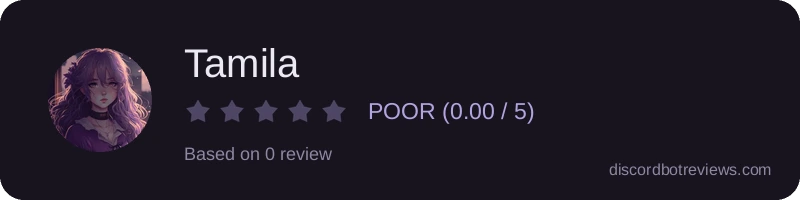 Rating widget preview for Tamila