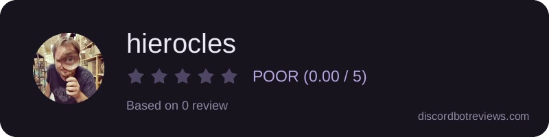 Rating widget preview for hierocles