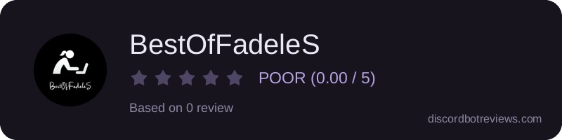 Rating widget preview for BestOfFadeleS