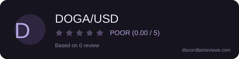 Rating banner for DOGA/USD