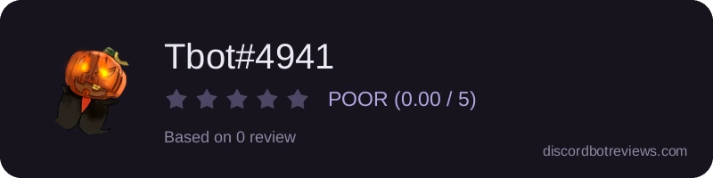 Rating widget preview for Tbot#4941