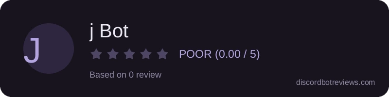 Rating banner for j Bot