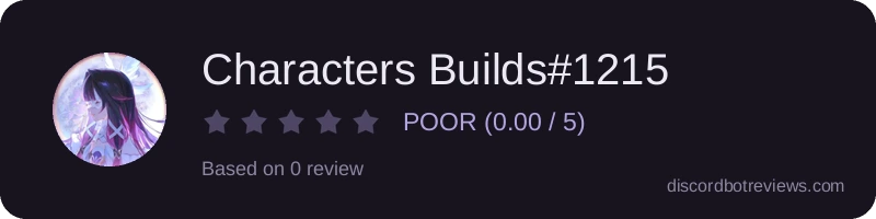 Rating widget preview for Characters Builds#1215
