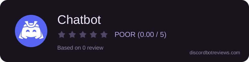 Rating widget preview for Chatbot