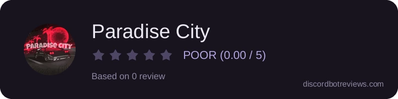 Rating widget preview for Paradise City