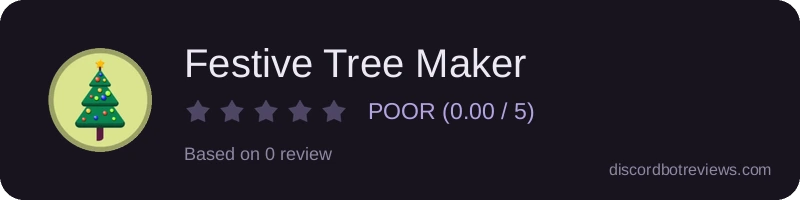 Rating widget preview for Festive Tree Maker