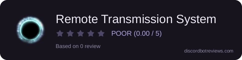 Rating widget preview for Remote Transmission System