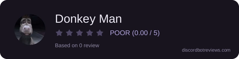 Rating widget preview for Donkey Man