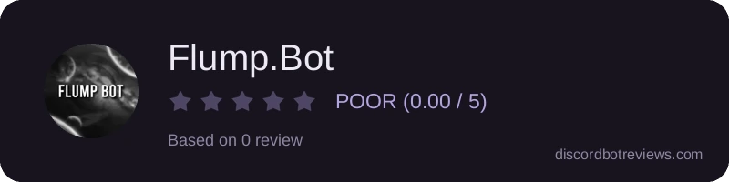 Rating widget preview for Flump.Bot