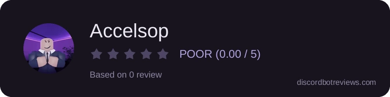 Rating banner for Accelsop