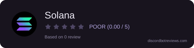 Rating banner for Solana