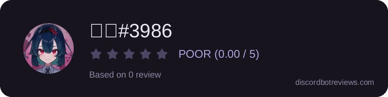 Rating widget preview for 도도#3986