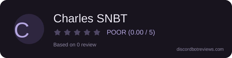 Rating widget preview for Charles SNBT