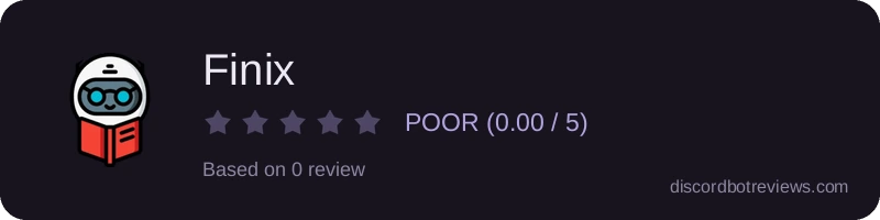 Rating widget preview for Finix
