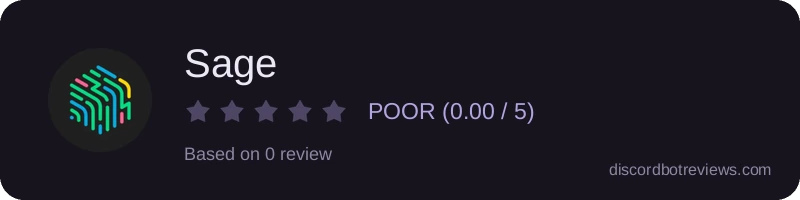 Rating widget preview for Sage