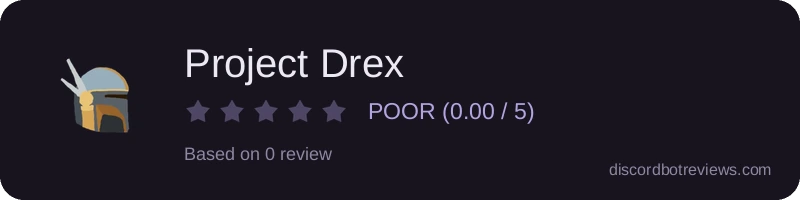 Rating widget preview for Project Drex