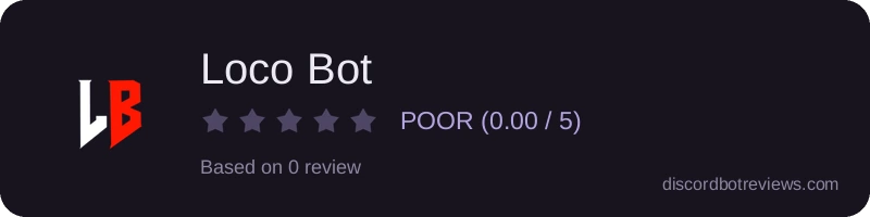 Rating banner for Loco Bot