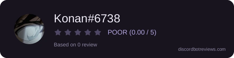 Rating widget preview for Konan#6738