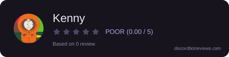 Rating widget preview for Kenny
