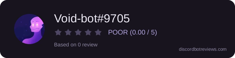 Rating widget preview for Void-bot#9705