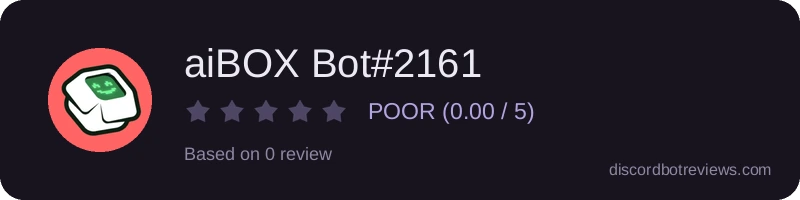 Rating widget preview for aiBOX Bot#2161