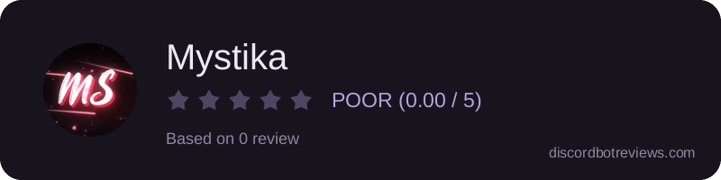 Rating widget preview for Mystika