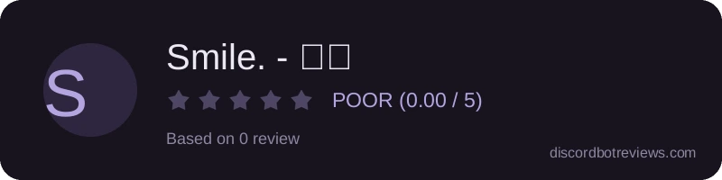 Rating widget preview for Smile. - 笑顔