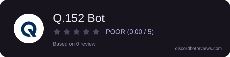 Rating widget preview for Q.152 Bot