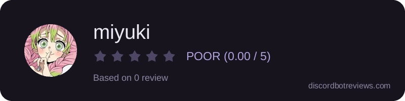 Rating banner for miyuki