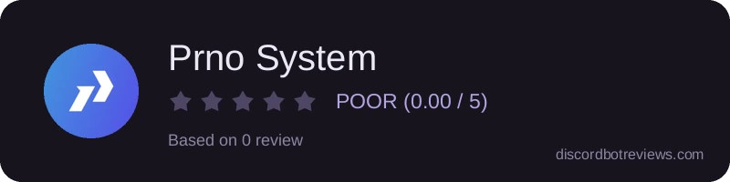 Rating widget preview for Prno System