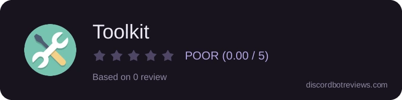 Rating banner for Toolkit