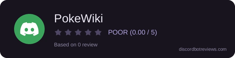 Rating widget preview for PokeWiki