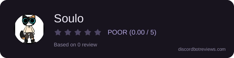 Rating widget preview for Soulo