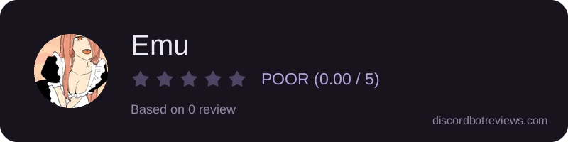 Rating widget preview for Emu