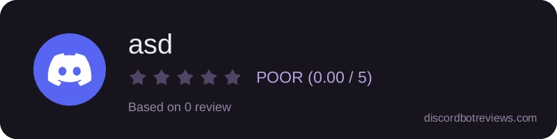 Rating banner for asd
