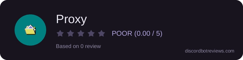 Rating widget preview for Proxy