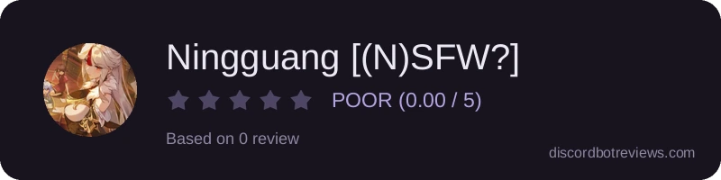 Rating widget preview for Ningguang [(N)SFW?]