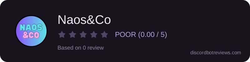Rating widget preview for Naos&Co
