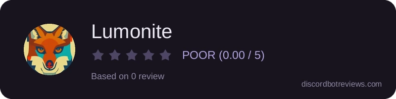 Rating widget preview for Lumonite